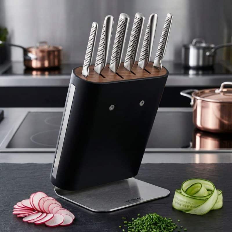 Hiro Razor Set Global Hiro 7 Piece Knife Block Set - The Kitchen Draw