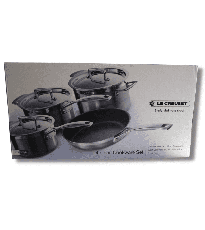 Le Creuset 3-Ply Stainless Steel Cookware Set