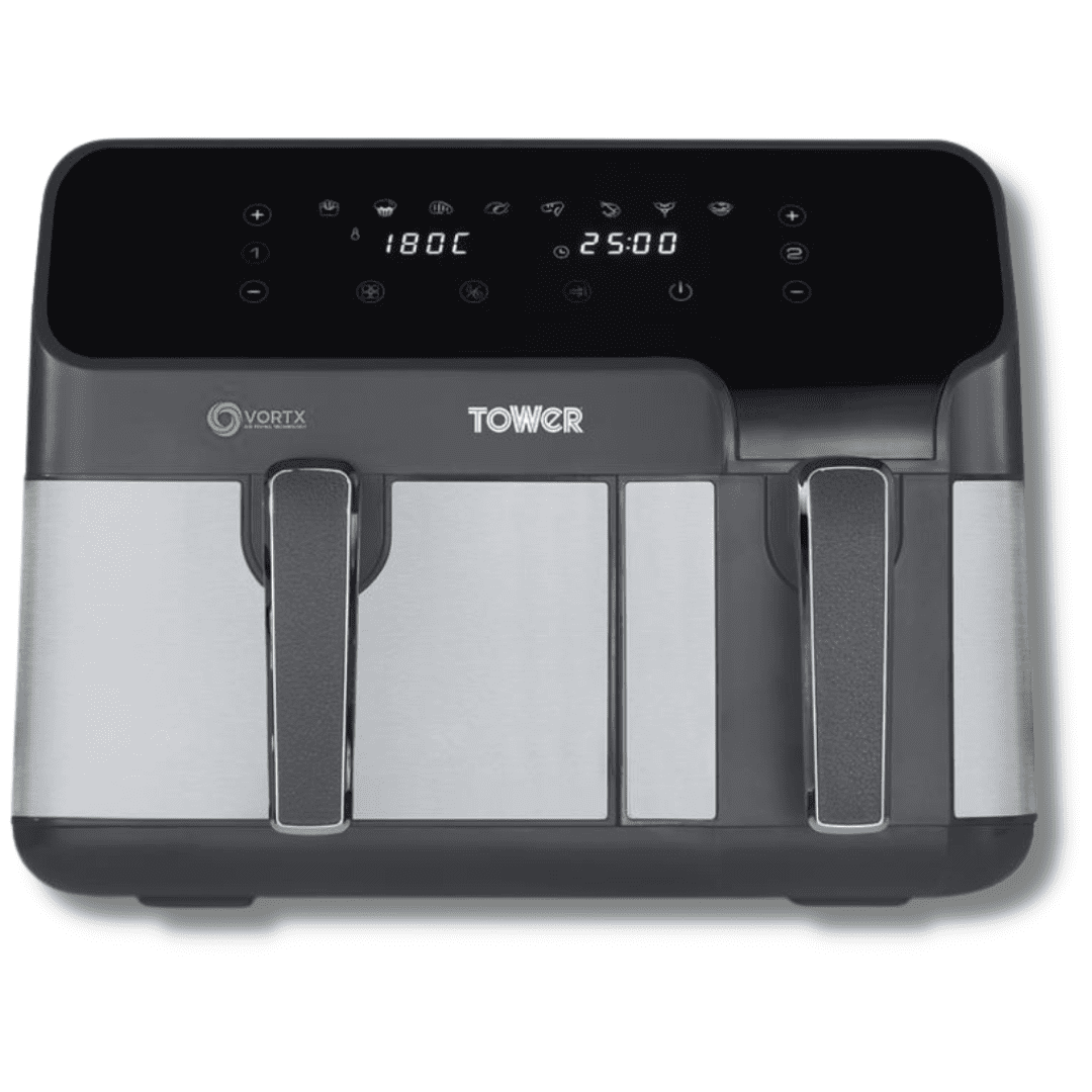 Tower Vortx Eco Duo Basket Grey Digital 5.2L + 3.3L