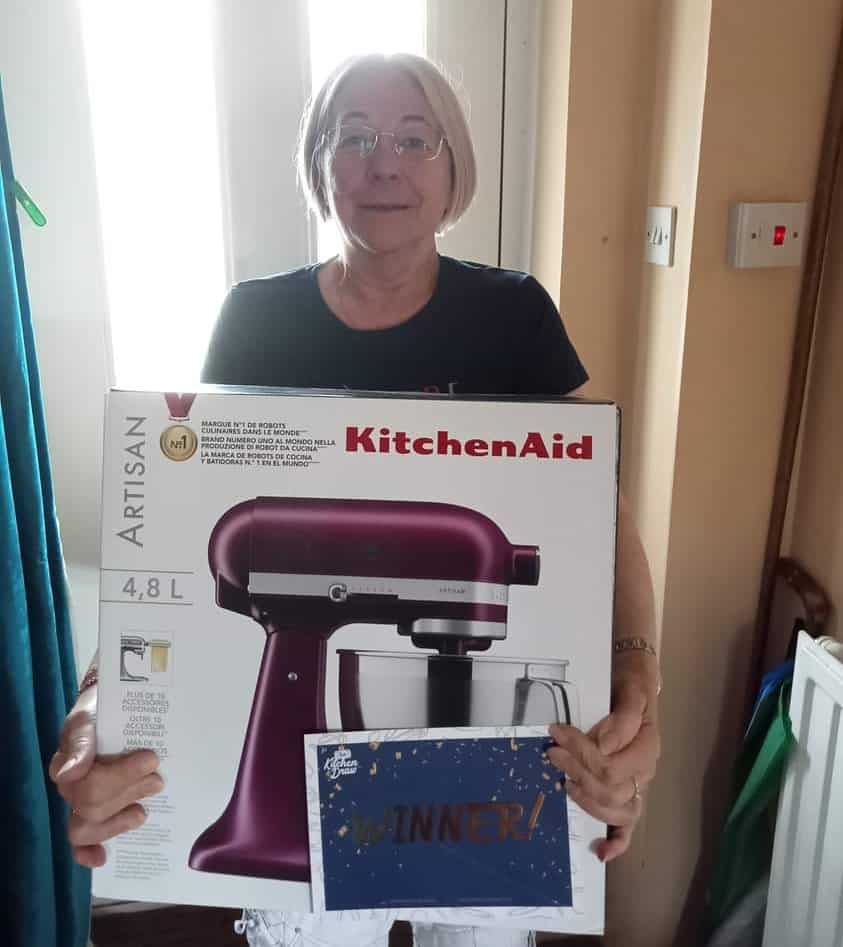 Winner F Dodd with KitchenAid mixer