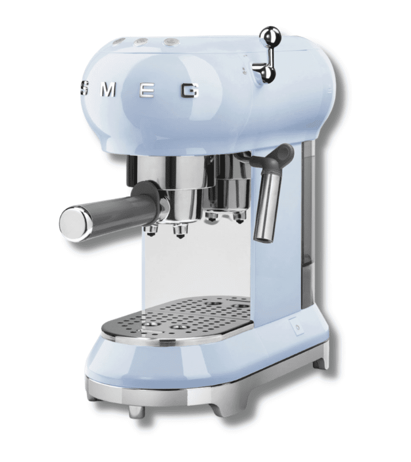 Smeg Espresso Machine Pastel Blue