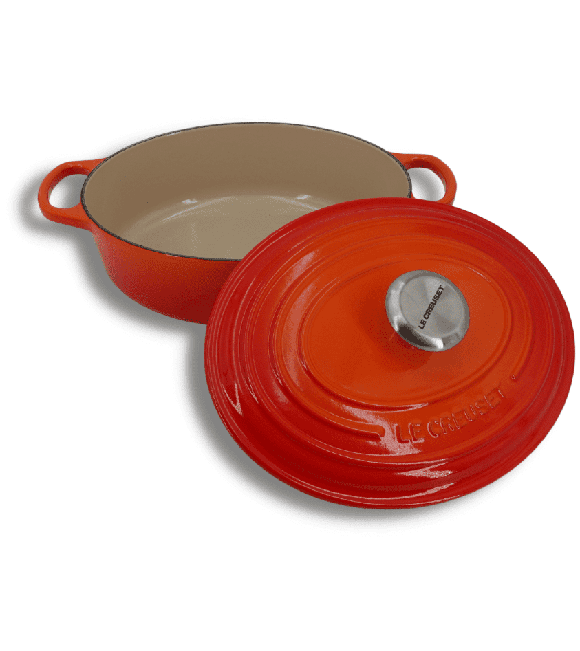 Le Creuset Cast Iron Oval Shallow Casserole - Volcanic